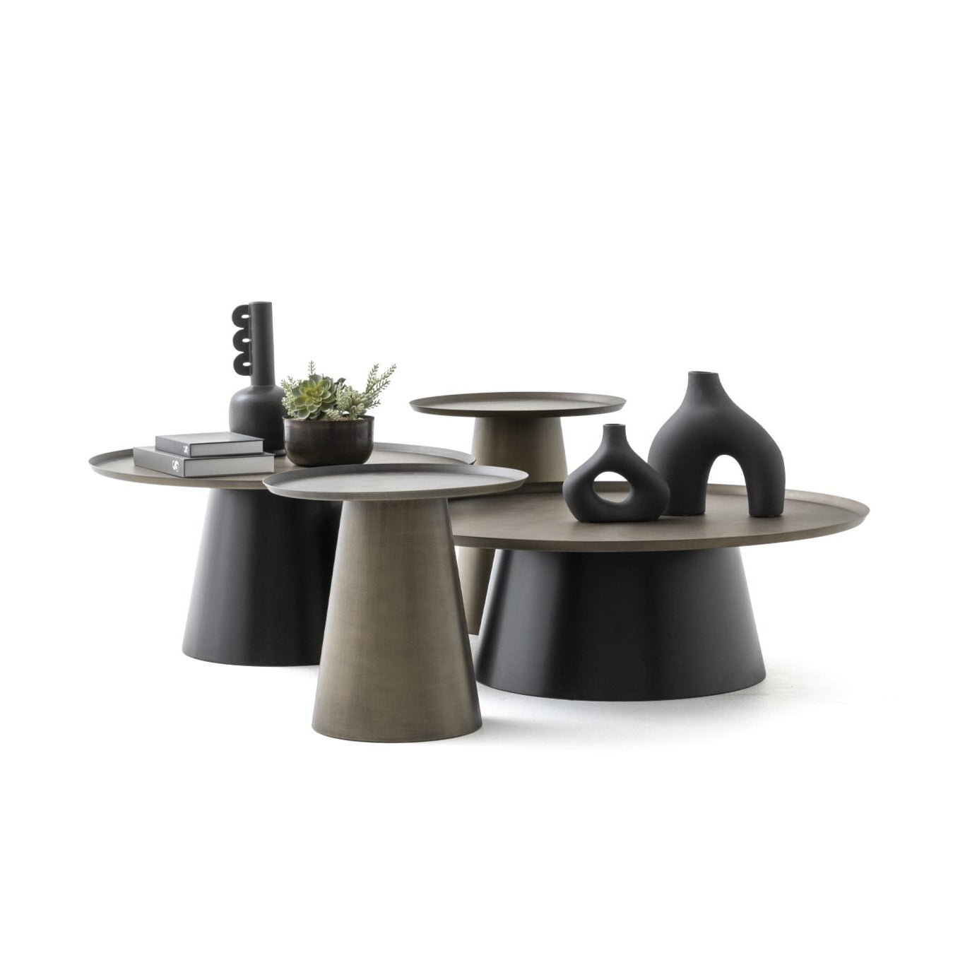 Холна маса «Harmony Small» с метален плот, размер 80х43х80см