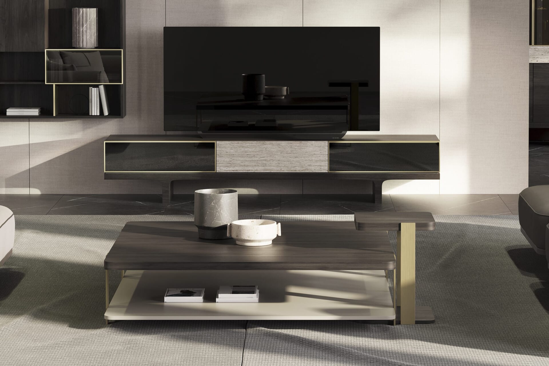 Помощна маса «Hector» - с естествен фурнир