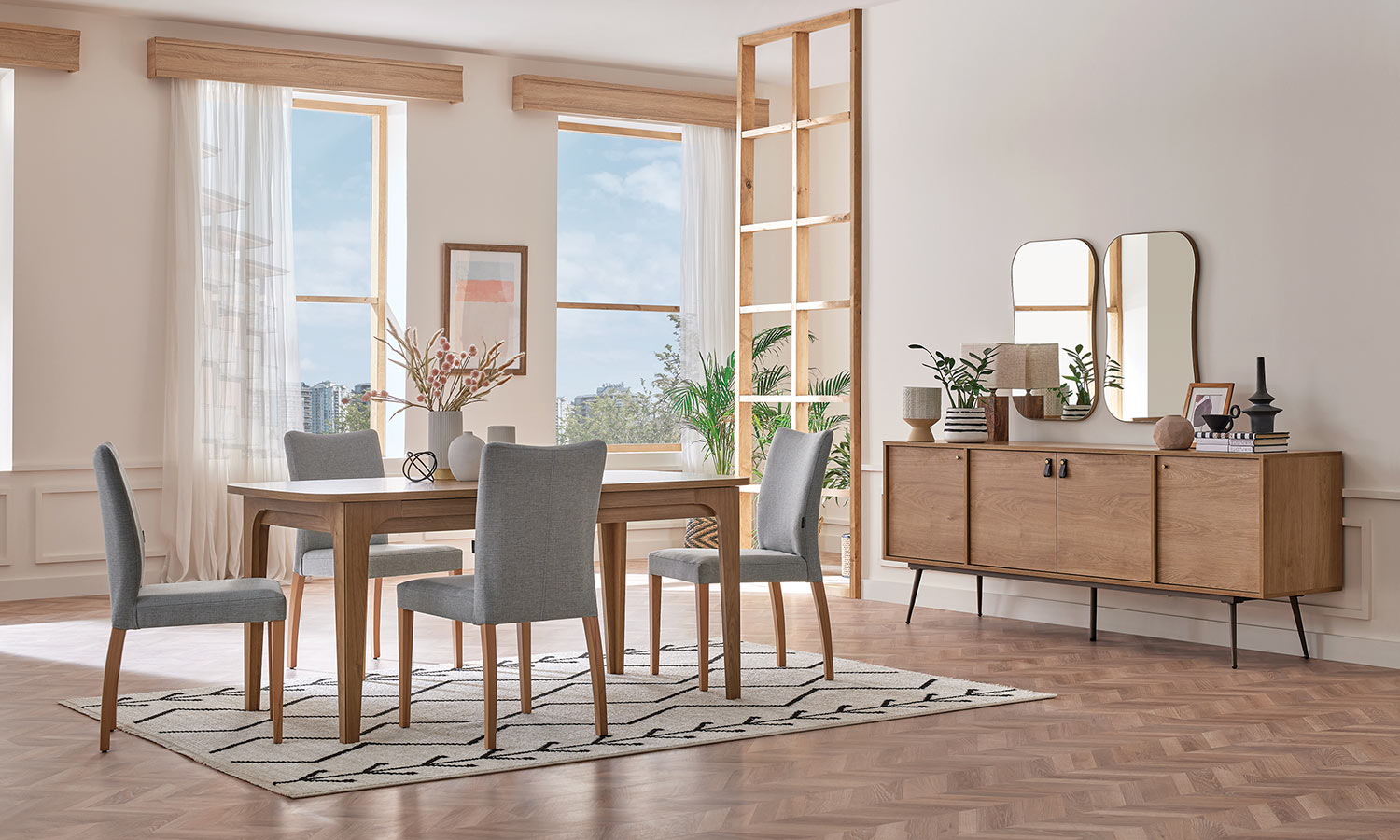 Трaпезен стол «Helis» с тапицерия