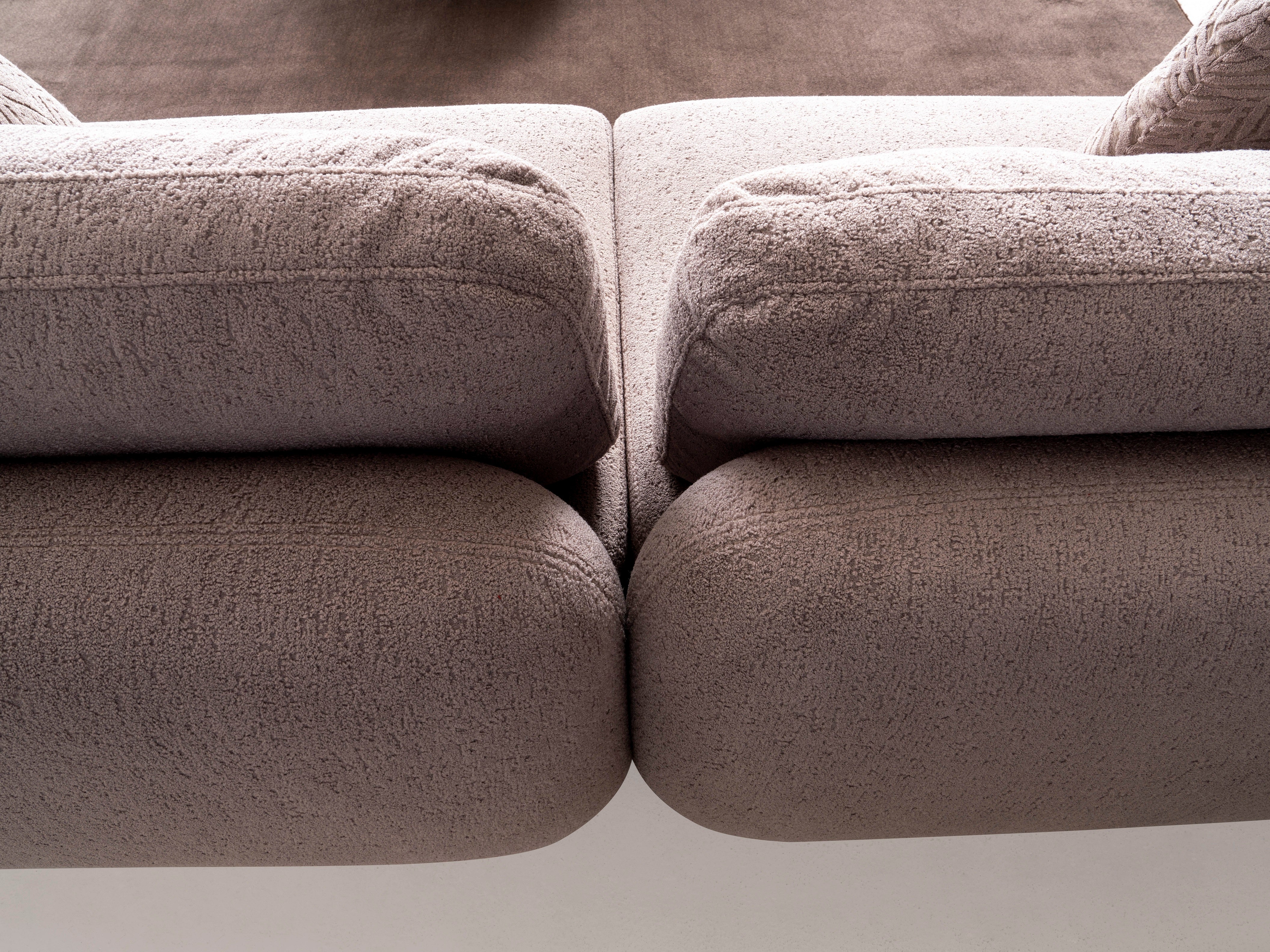 Четириместен диван «Luna» + декоративни възглавници, ширина 254см