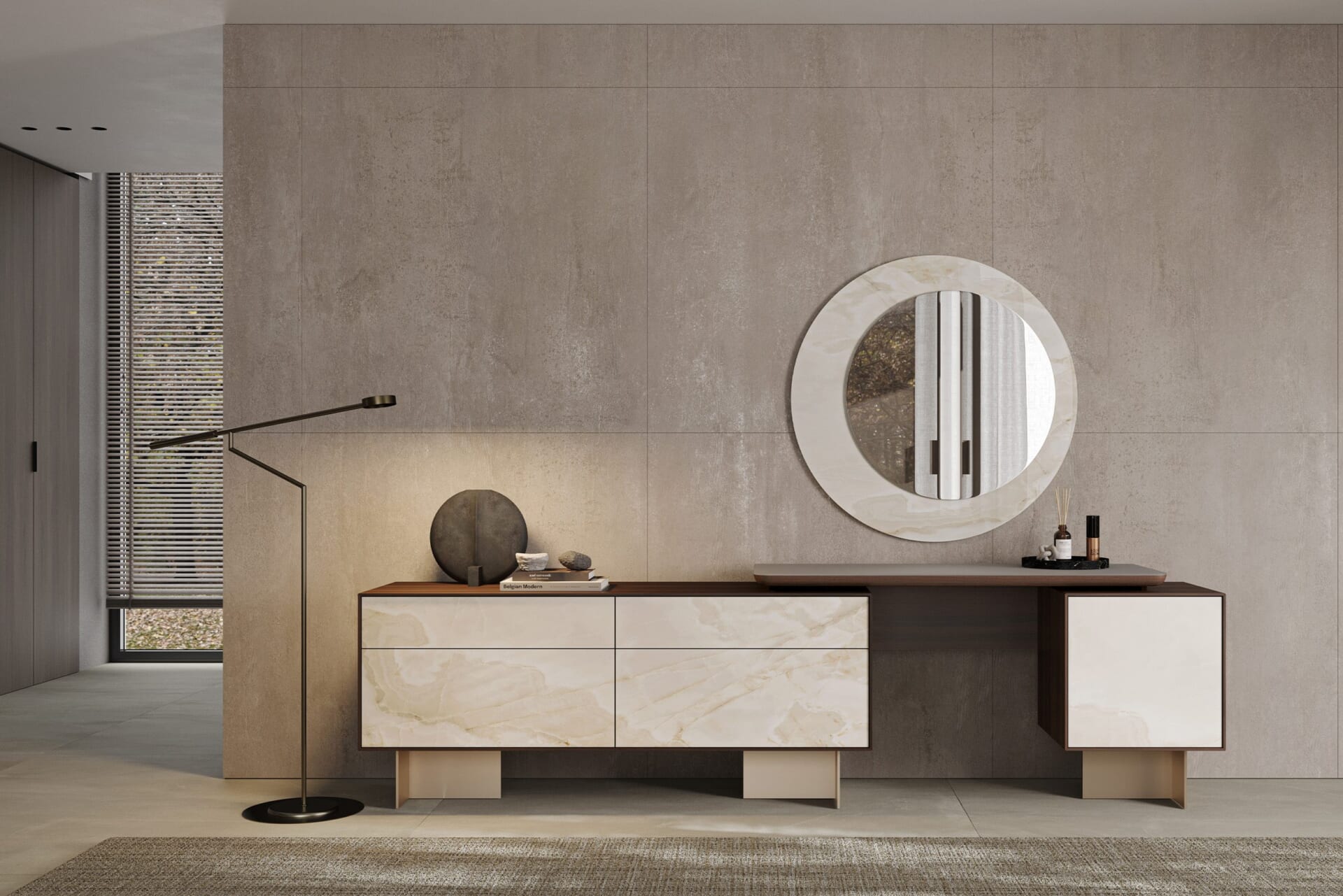 Огледало за тоалетка «Perla» + керамично покритие, размер 100х100х2см