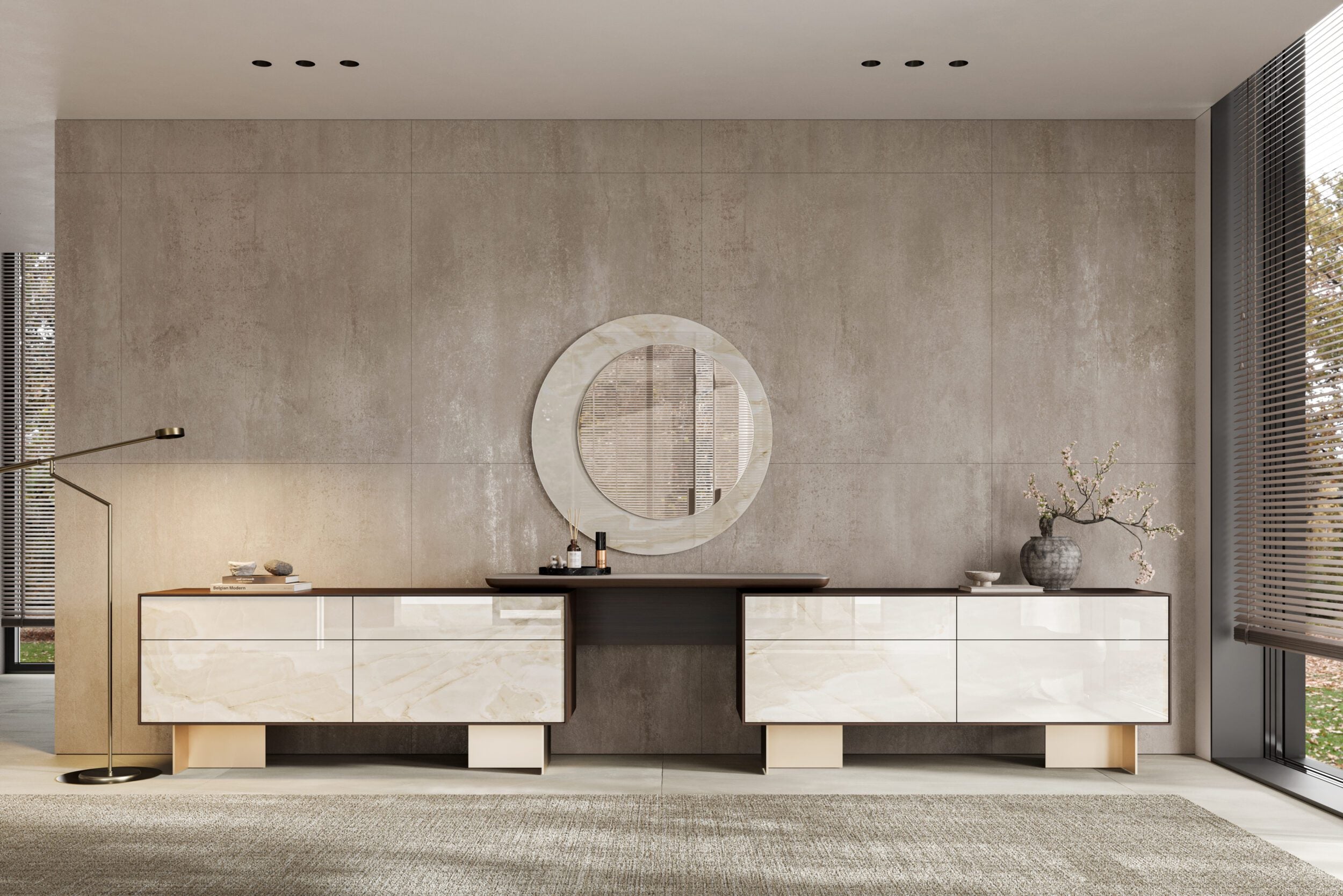 Огледало за тоалетка «Perla» + керамично покритие, размер 100х100х2см