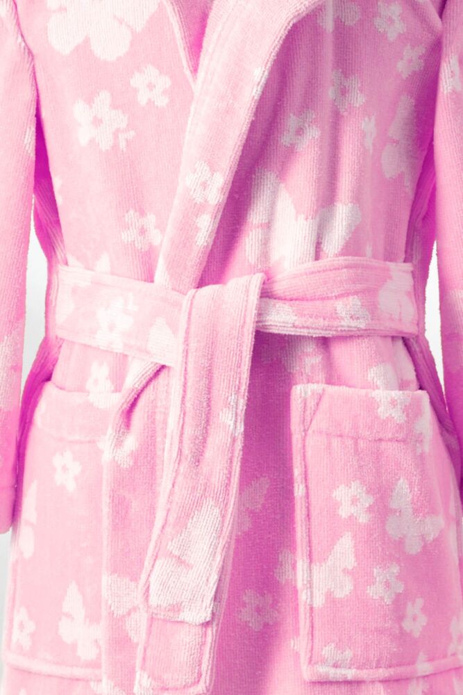 Детски халат за баня «Butterfly Pink» възраст - памук, 1-2г.