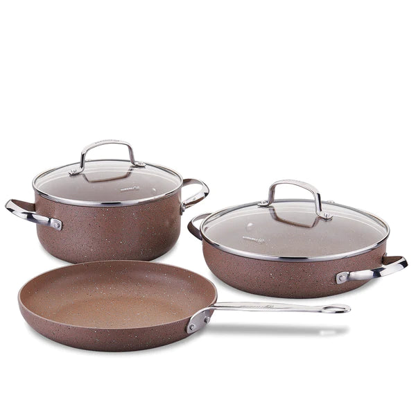 Комплект съдове за готвене «A2899» - 5 части, с гранитно покритие