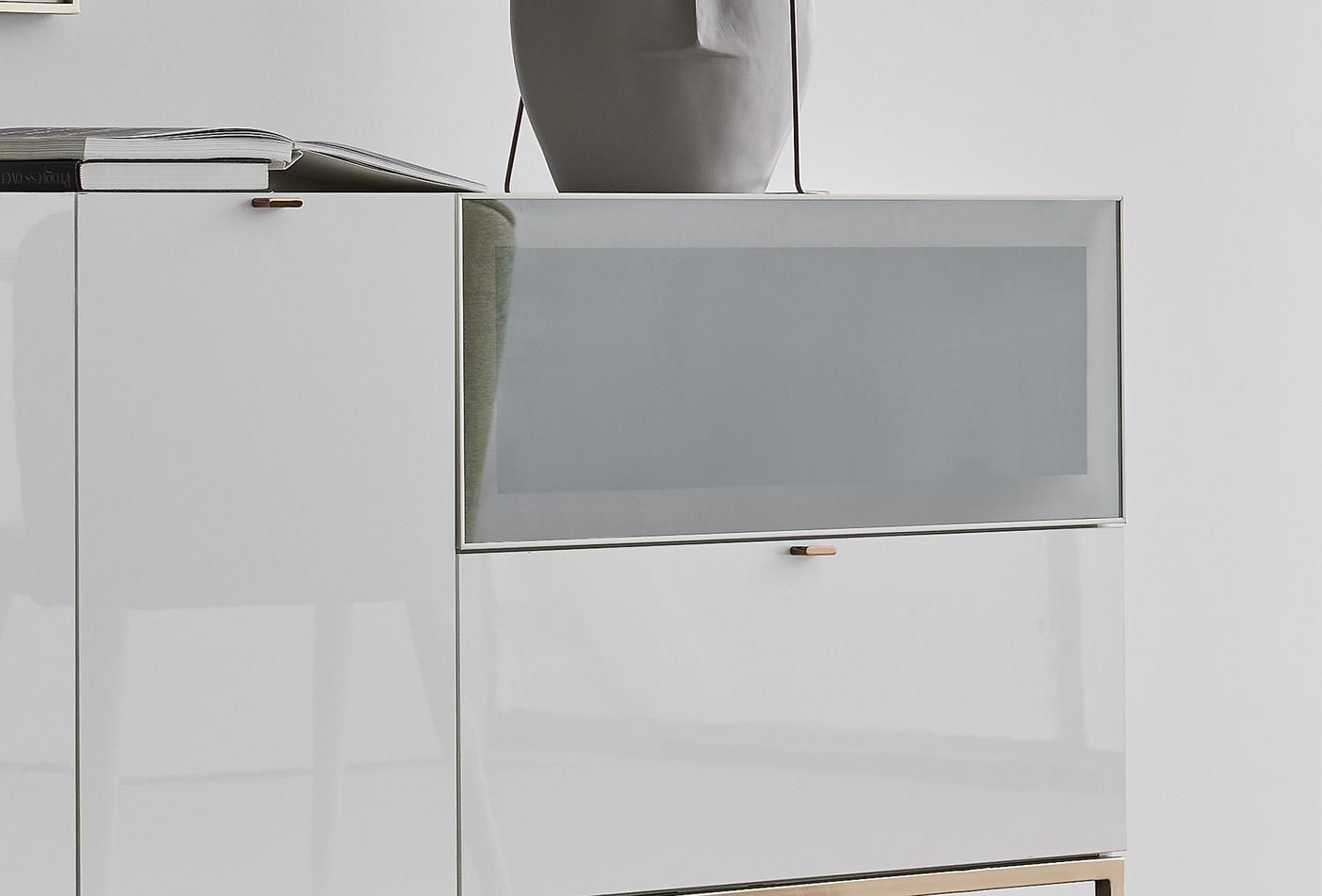 Бюфет «Legato White» с чекмедже, размер 160х81х48см