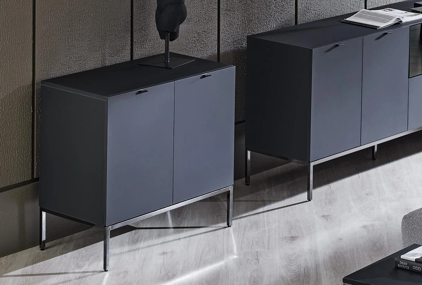 Шкаф «Legato Black» с размер 80х81х48см