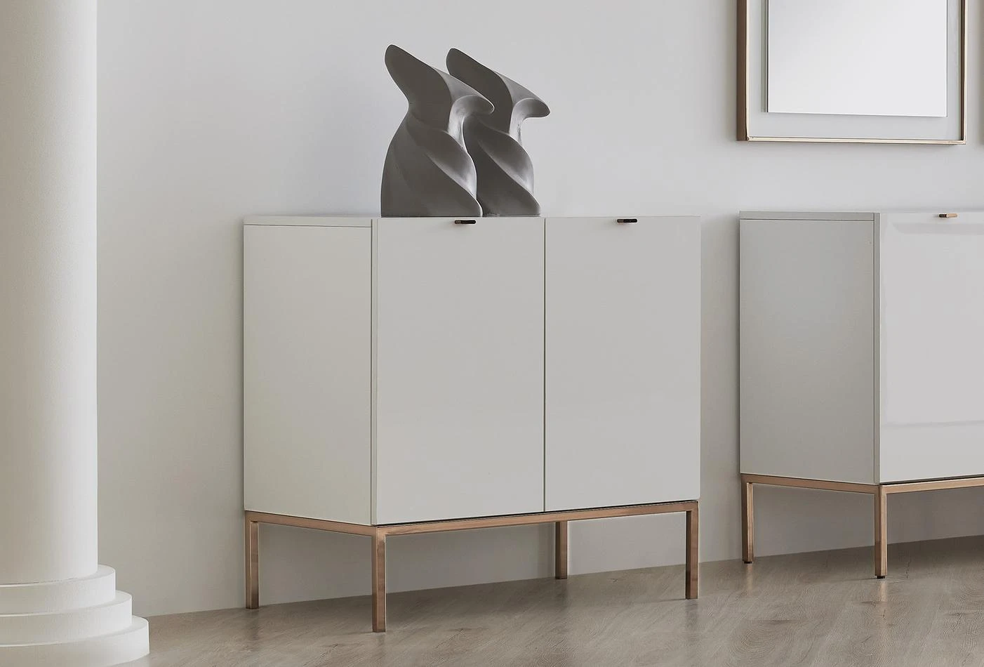 Шкаф «Legato White» с размер 80х81х48см