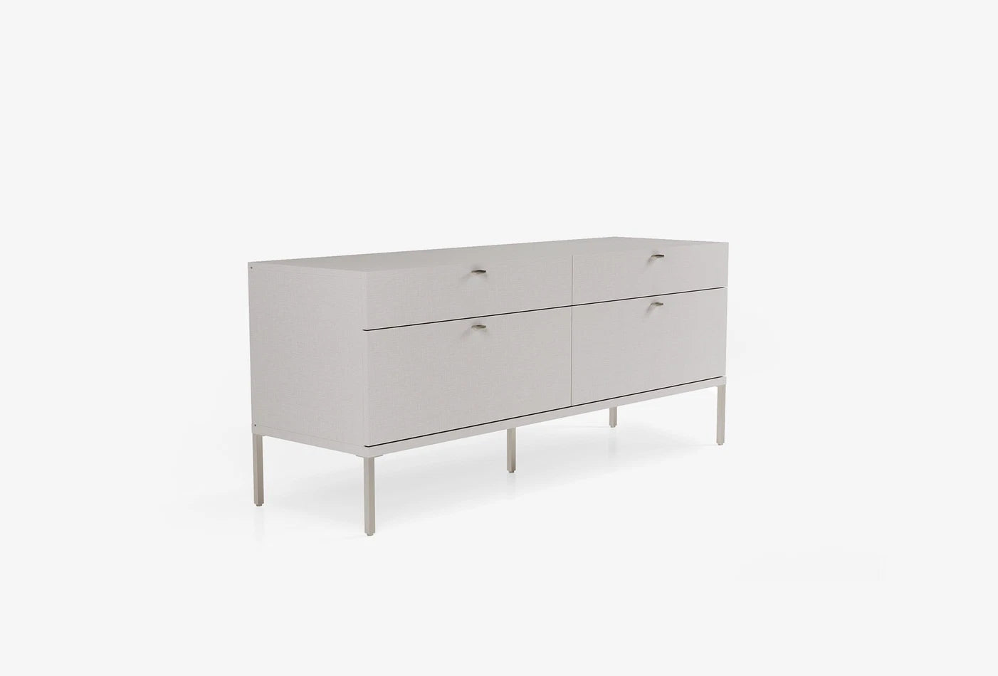 Бюфет «Fit & Flex» с четири чекмеджета, метални крака, размер 160х68х48см