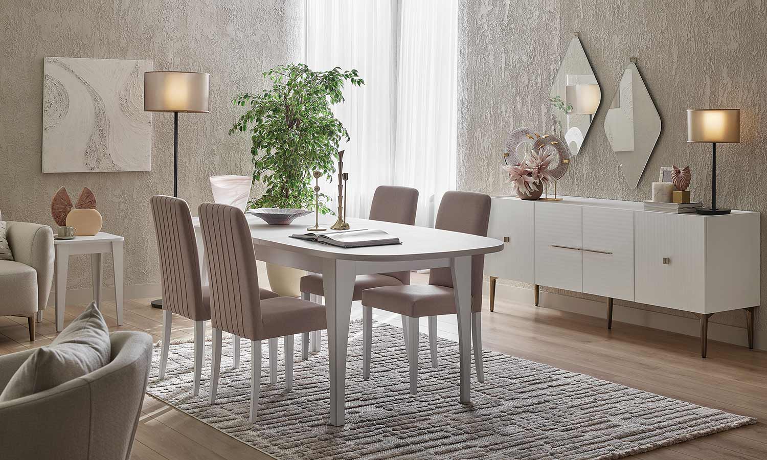 Трапезен стол «Lumina» с тапицерия