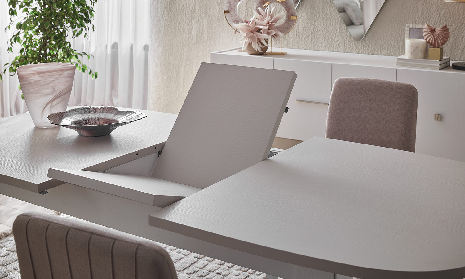 Трапезна разтегателна маса «Lumina» с размер 160х77х95см