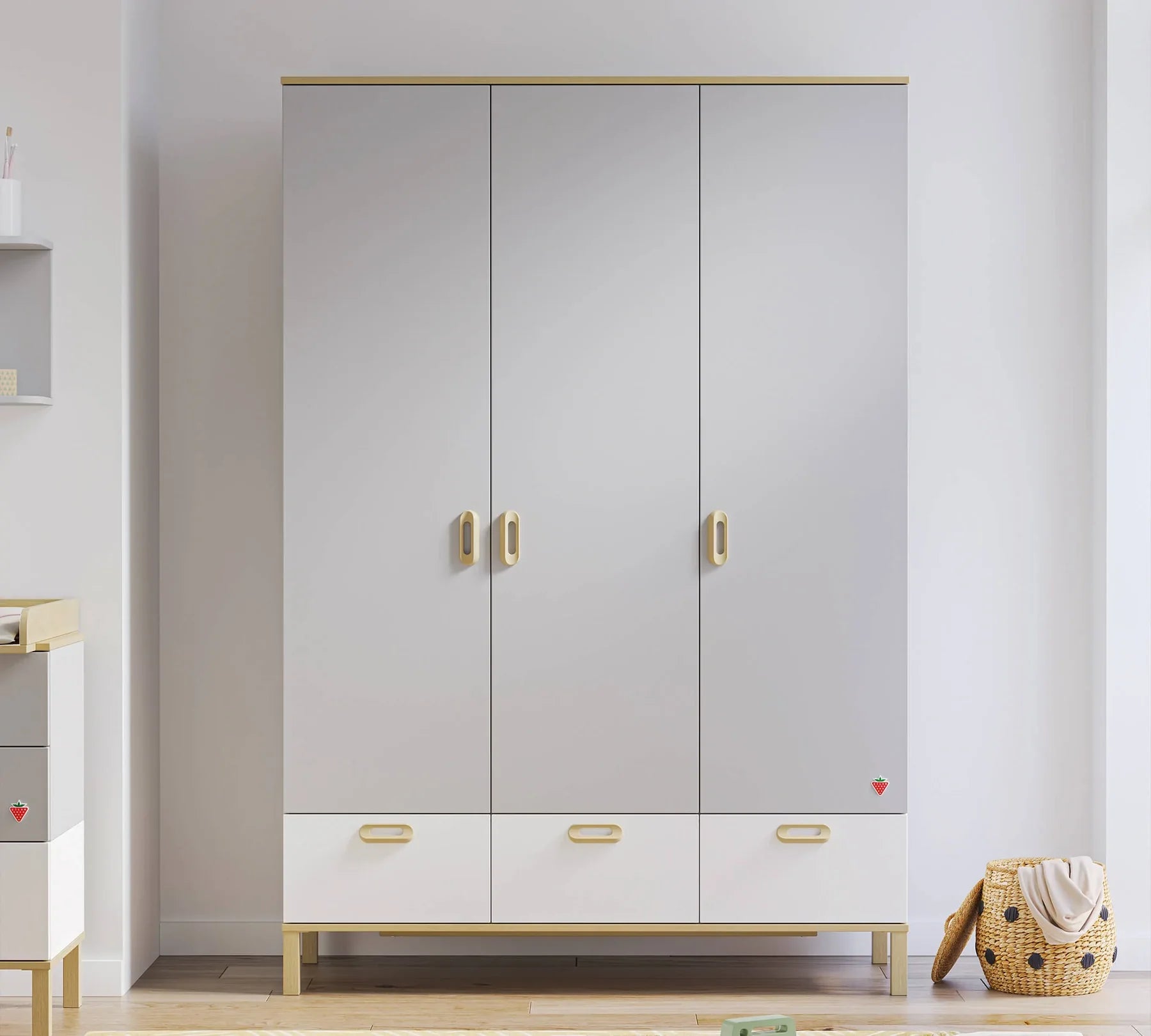 Детски трикрилен гардероб «Mino» - ширина 138см