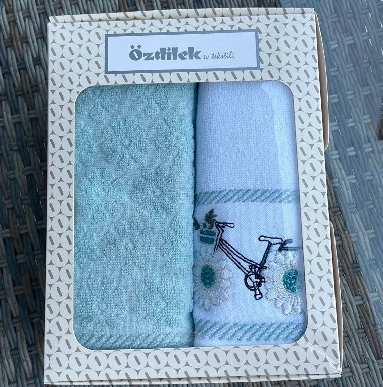 Комплект хавлии «Daisy Border» - 2 части, памук, размер 50х90см