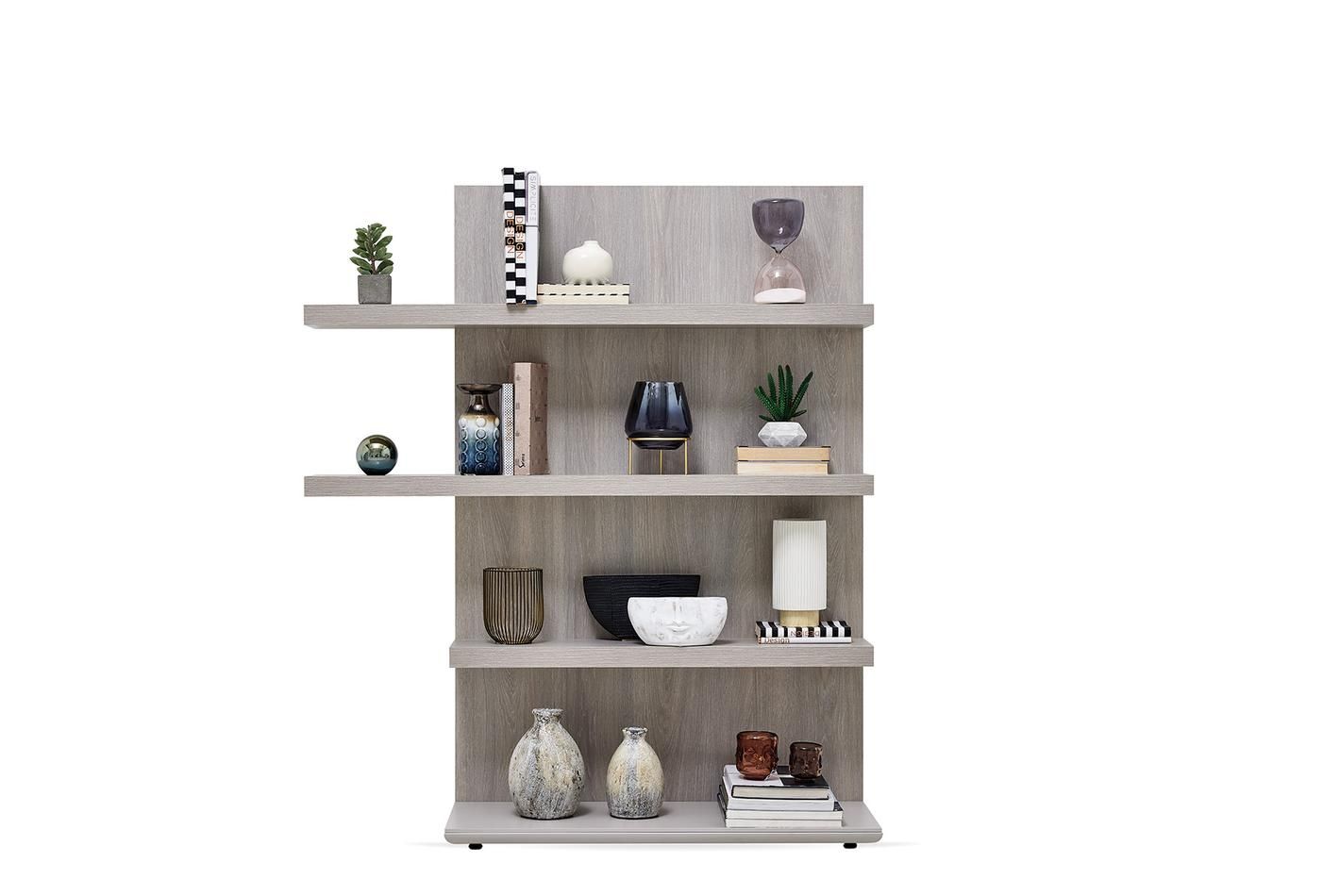 ТВ етажерка за стена «Basel» с рафтове, с размер 121х141х38см