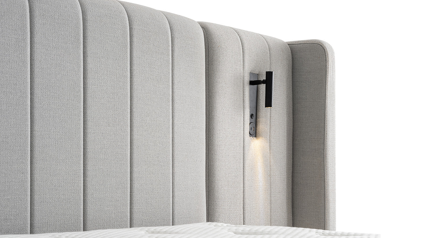 Тапицирано легло «Monaco» + Матрак и табла - с място за съхранение, повдигащ механизъм, система за безшумно затваряне