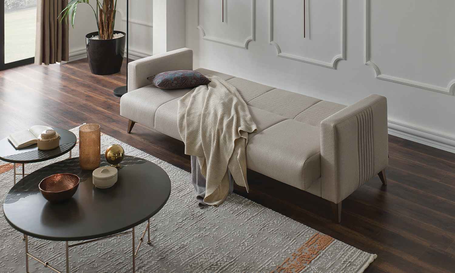 Двуместен разтегателен диван «Nola» - ширина 158см