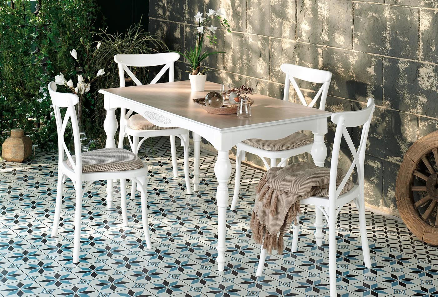 Трапезна разтегателна маса «Oliva» с размер 127х76х79см