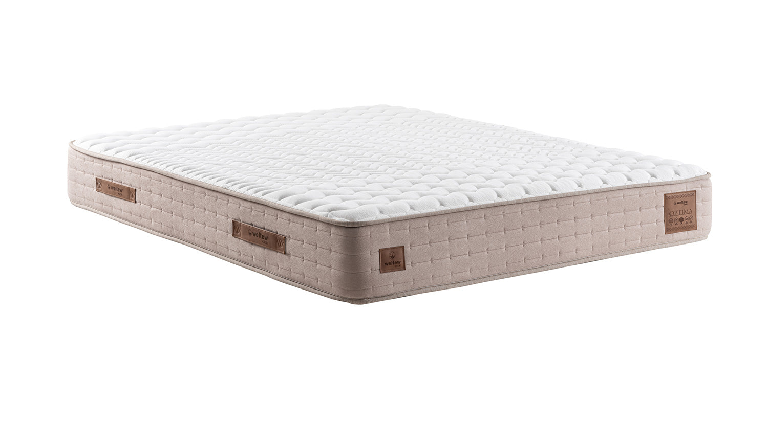 Тапицирано легло «Optima» + Матрак и табла - с място за съхранение, повдигащ механизъм, система за безшумно затваряне