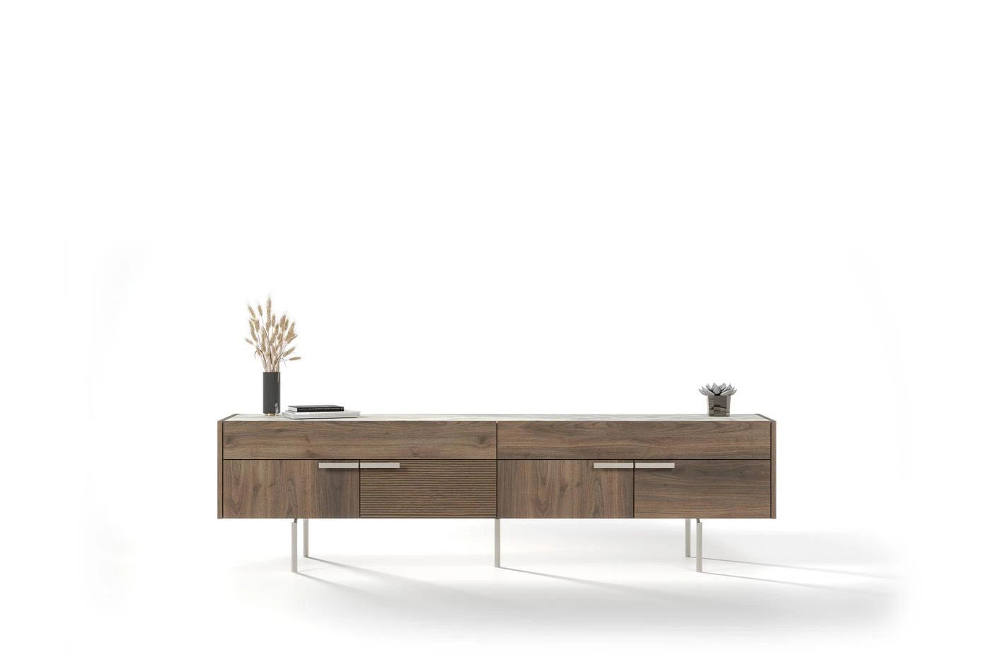 ТВ шкаф «Pavia» с крачета, с размер 206х56х46см