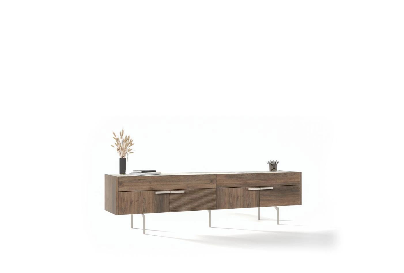 ТВ шкаф «Pavia» с крачета, с размер 206х56х46см