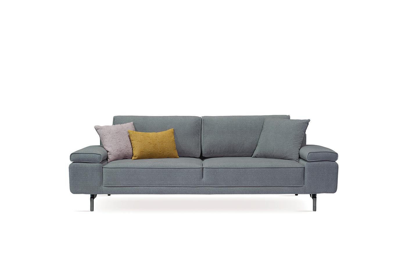 Триместен диван «Petra» + 3 декоративни възглавници, ширина 242см