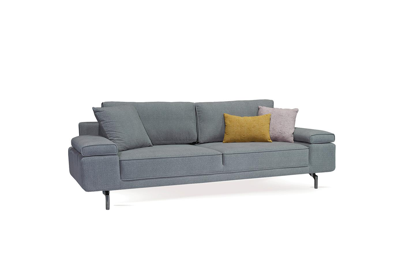 Триместен диван «Petra» + 3 декоративни възглавници, ширина 242см