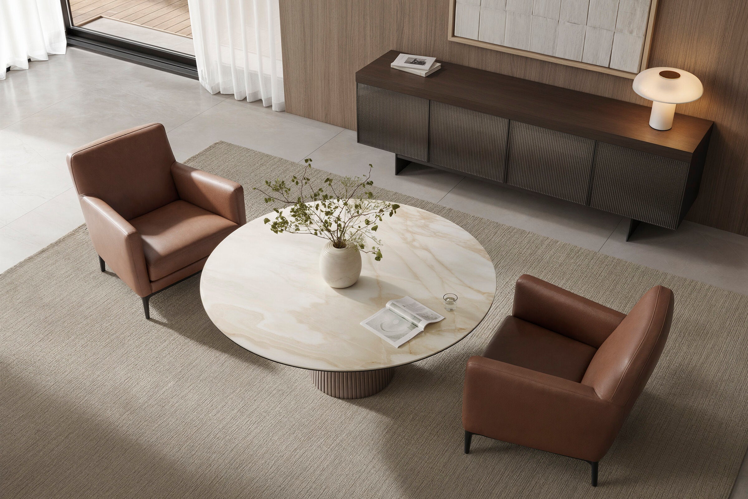 Трапезна маса «Pilea» с керамичен плот