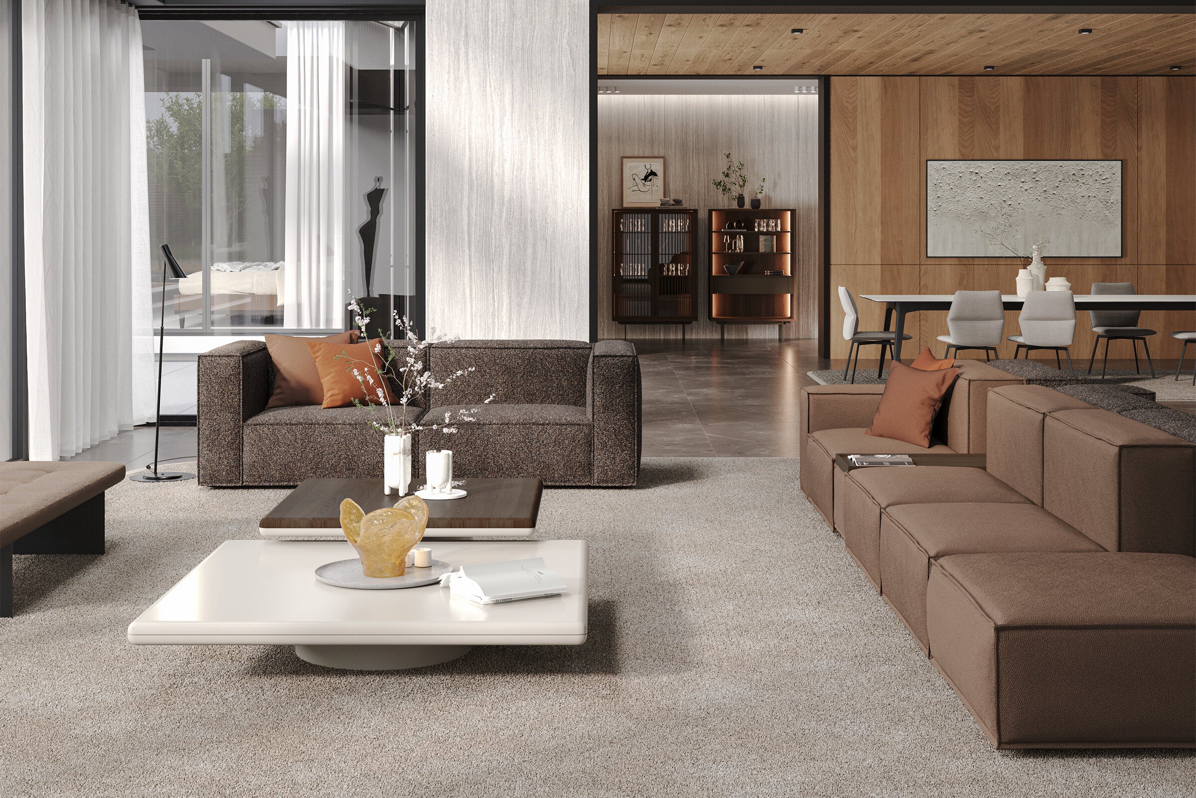 64 готови конфигурации на модулен диван «Plus Poufy»