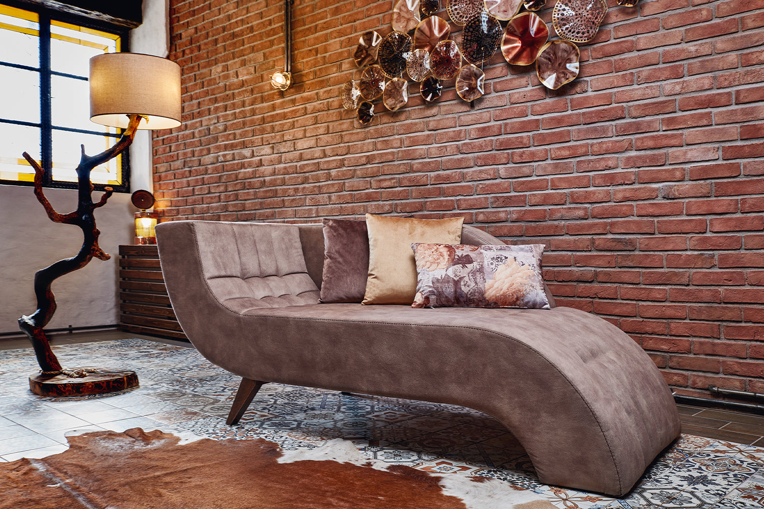 Отоманка «Sophia Josephin» с размер 189х80х82см