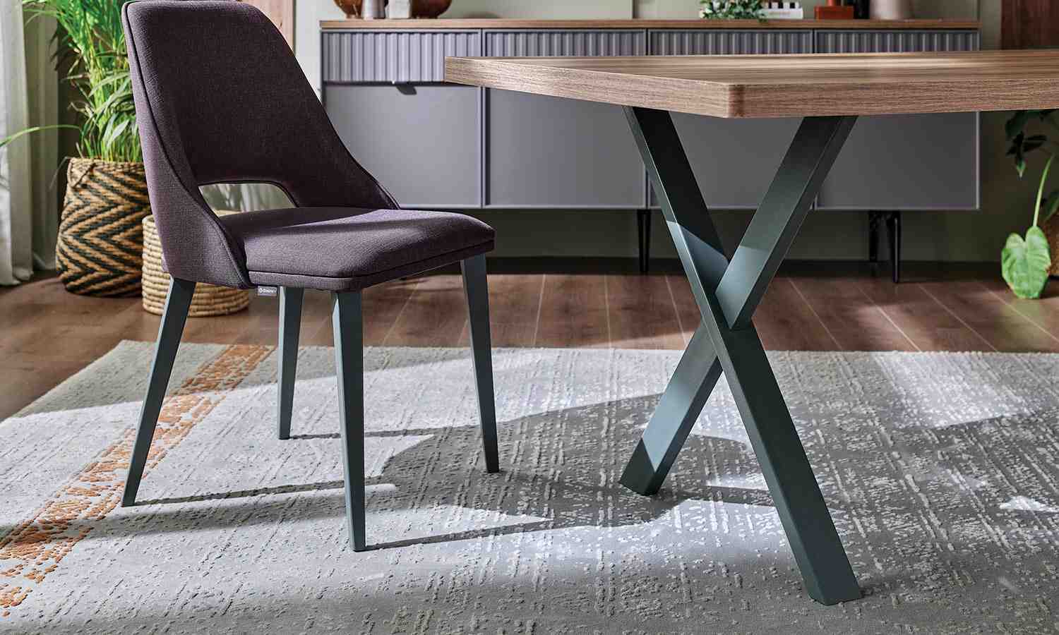 Tрапезна маса «Ravel Metal» с размер 189х76х90см