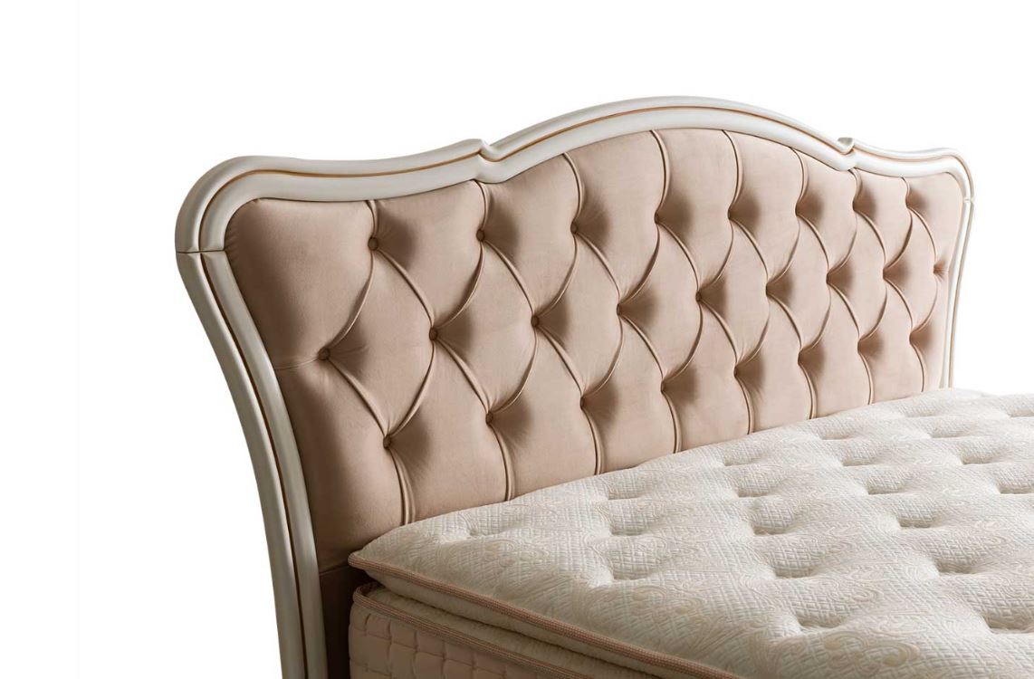 Тапицирано легло «Viscolux» + Матрак и табла - с място за съхранение, матрак с нанотехнология и термо свързани влакна