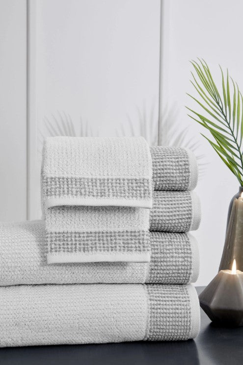 Хавлия «Sadem Plaid/Gri» - памук, размер 30x50см