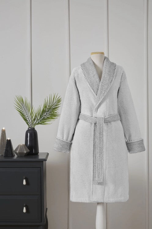 Халат за баня «Sadem Plaid/Gri» - размер S/M