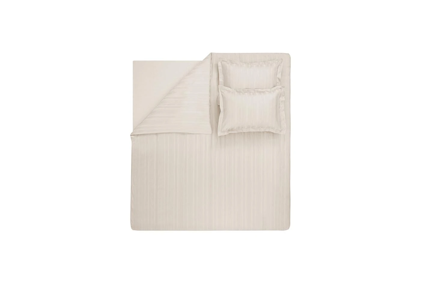 Двоен спален комплект «Shelly Beige» - 4 части, памучен сатен, бамбук