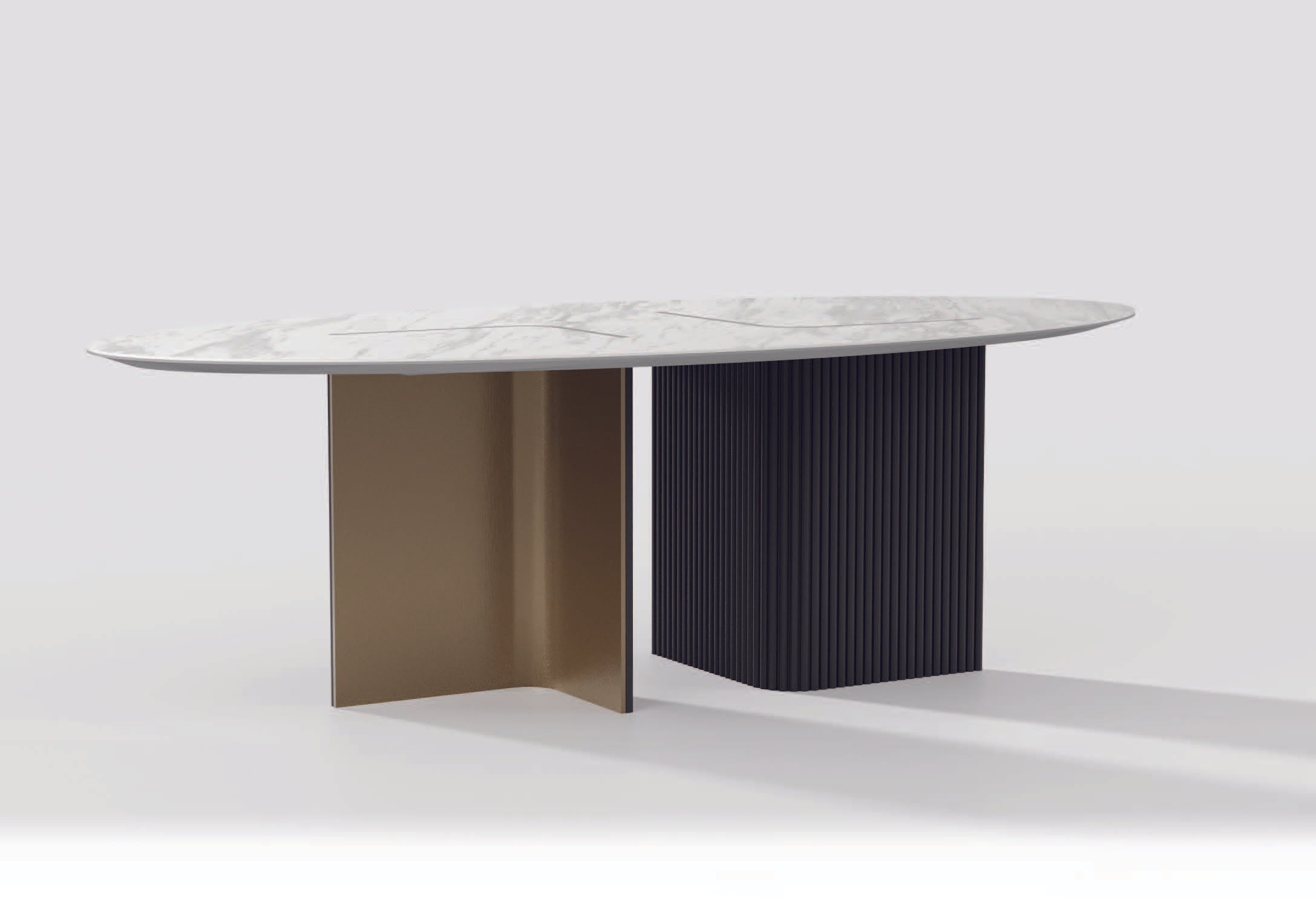 Трапезна маса «Nagoya» + керамичен плот, размер 240х77х116см