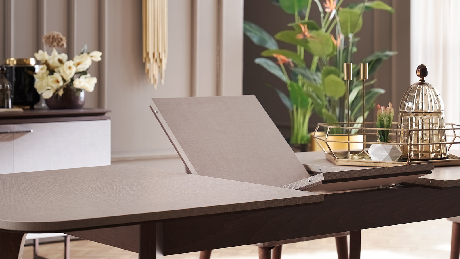 Tрапезна разтегателна маса «Talin» с размер 165х77х90см