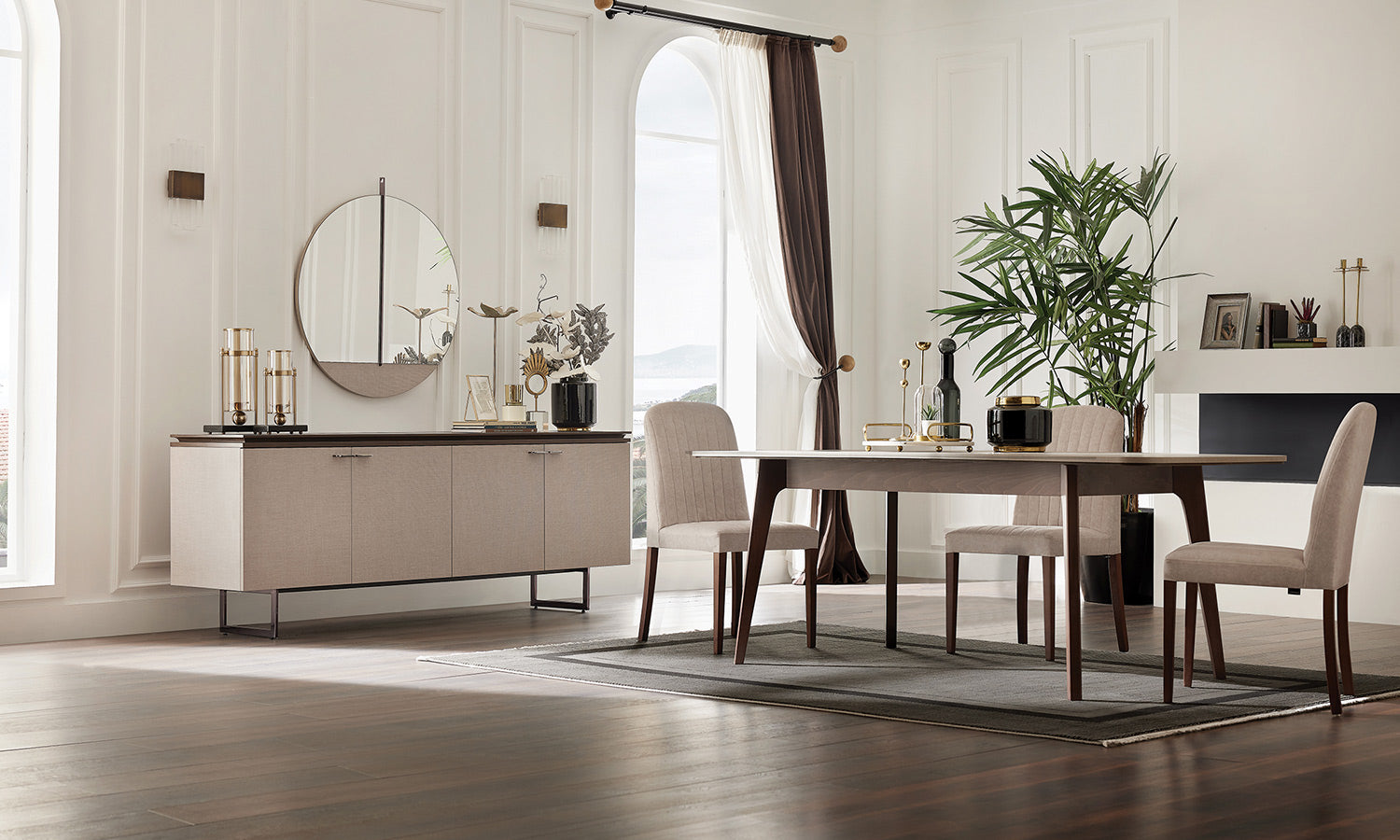 Tрапезна разтегателна маса «Talin» с размер 165х77х90см