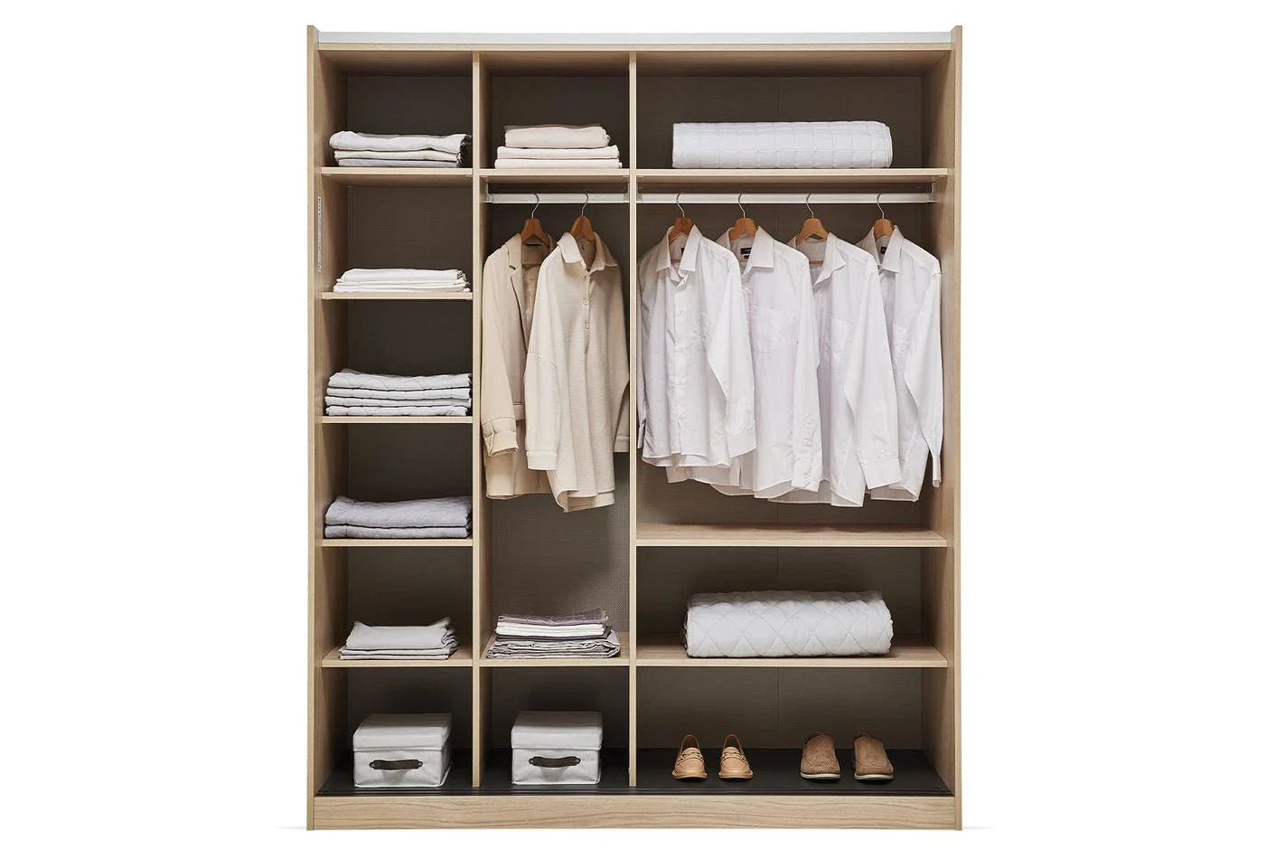 Гардероб с плъзгащи врати «Terra» с огледална врата, ширина 180см