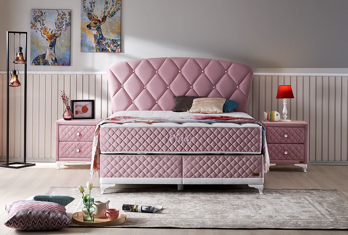 Тапицирана табла за легло «Pinky»