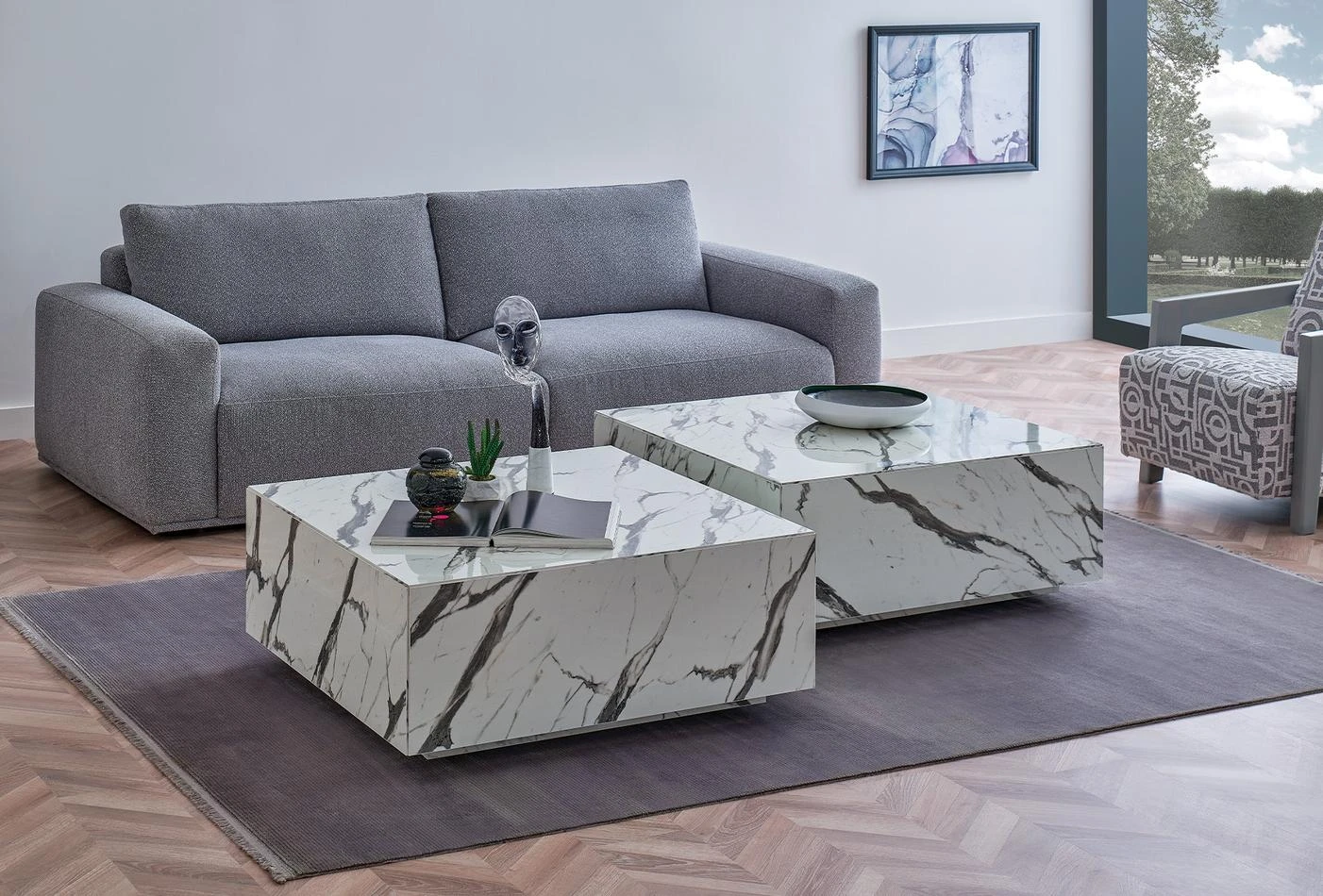 Холна маса «Tosca White» с размер 90х35х90см