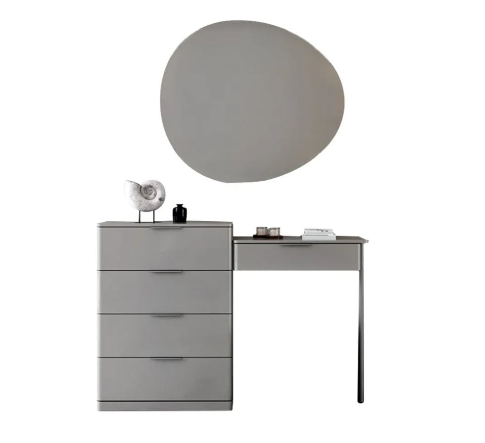 Тоалетка «Dolunay» + скрин с пет чекмеджета и огледало, размер 140х96х45см