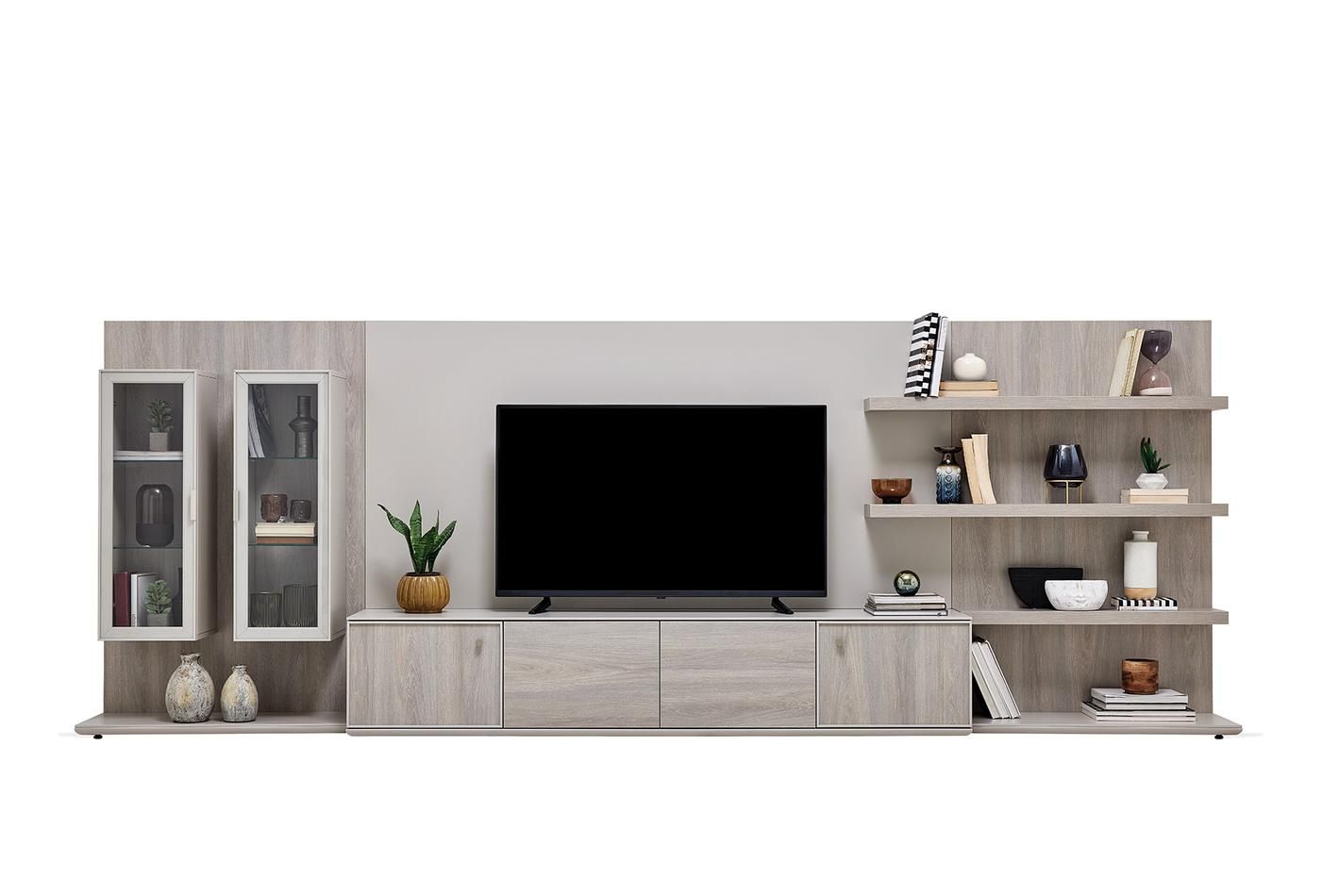 ТВ шкаф «Basel» + тв пано, с размер 204х141х47см