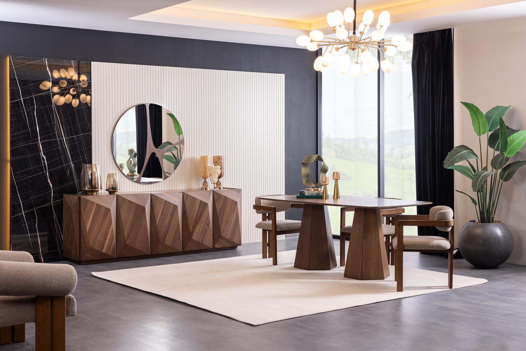 Огледало за бюфет «Carisma Walnut» с размер 104х104х2см