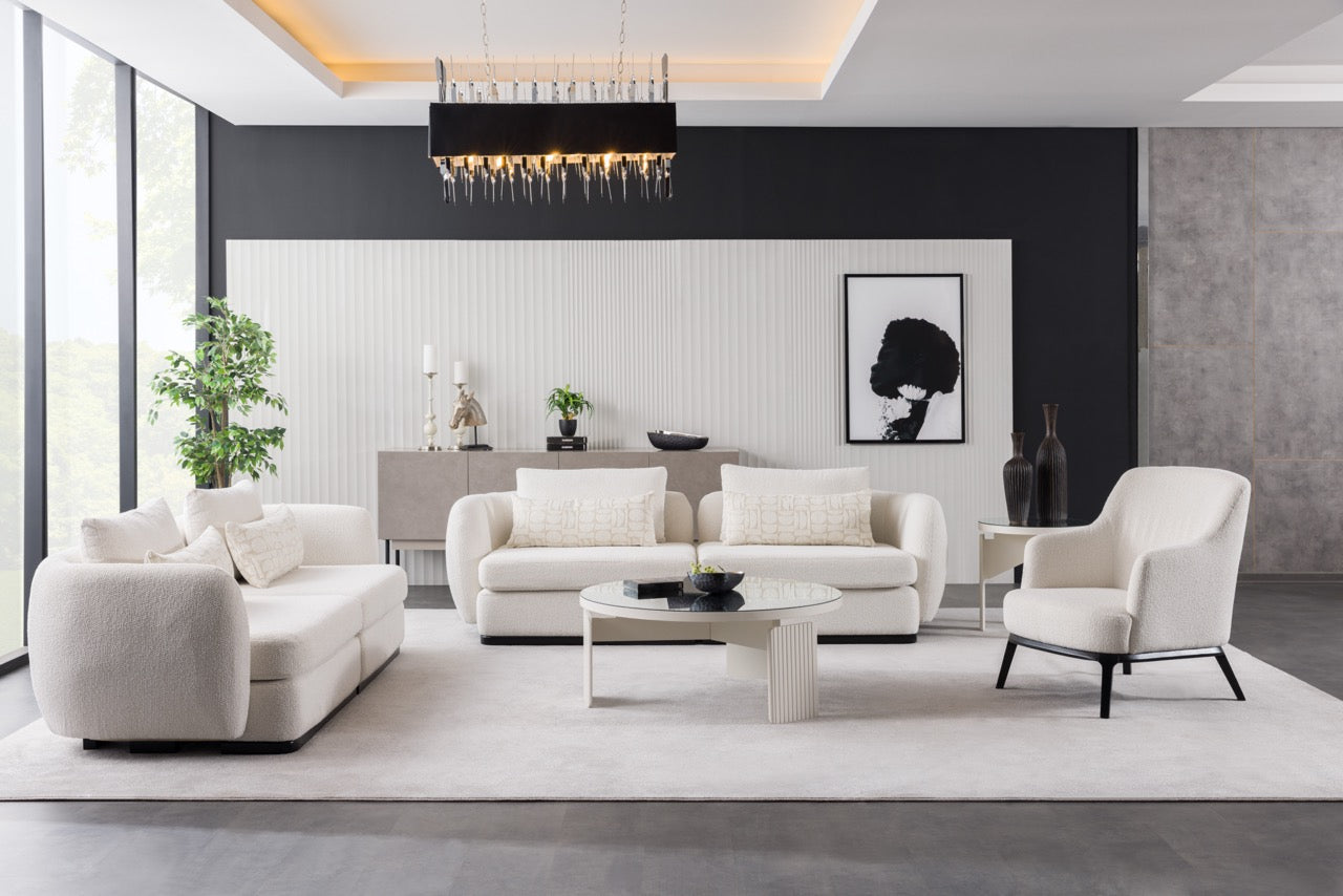 Модулен диван «New Dio» + конзола с чекмедже, 5 модула