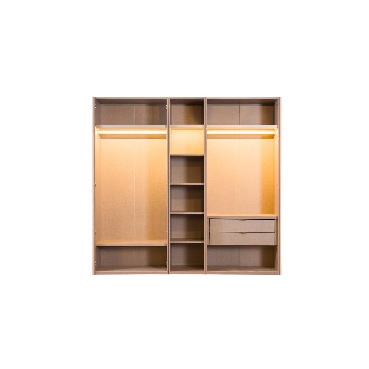 Гардероб «Sahara» + LED осветление, с чекмеджета, ширина 206, 256 или 307см