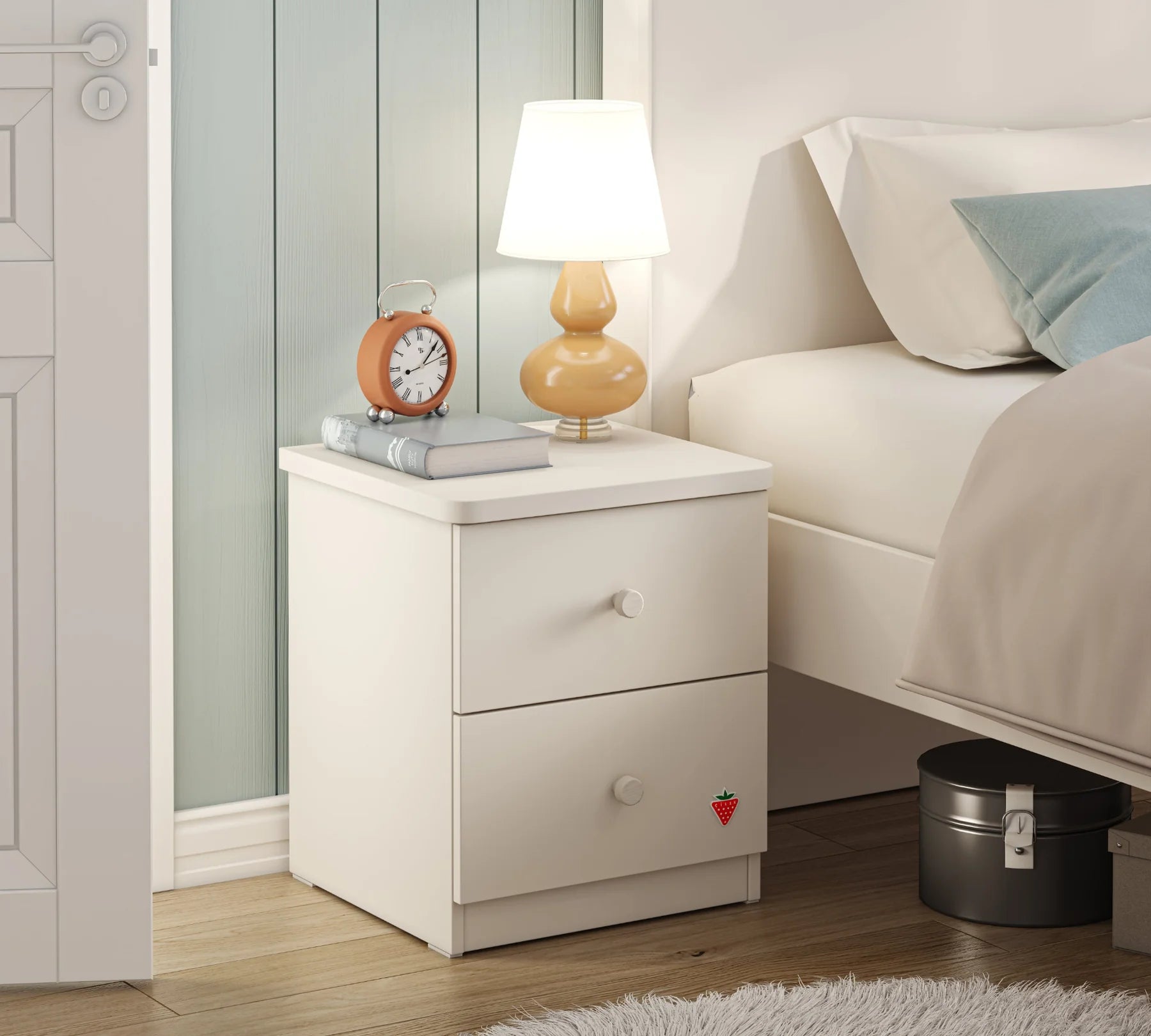 Нощно шкафче «Varia» + две чекмеджета, размер 43х50х41см