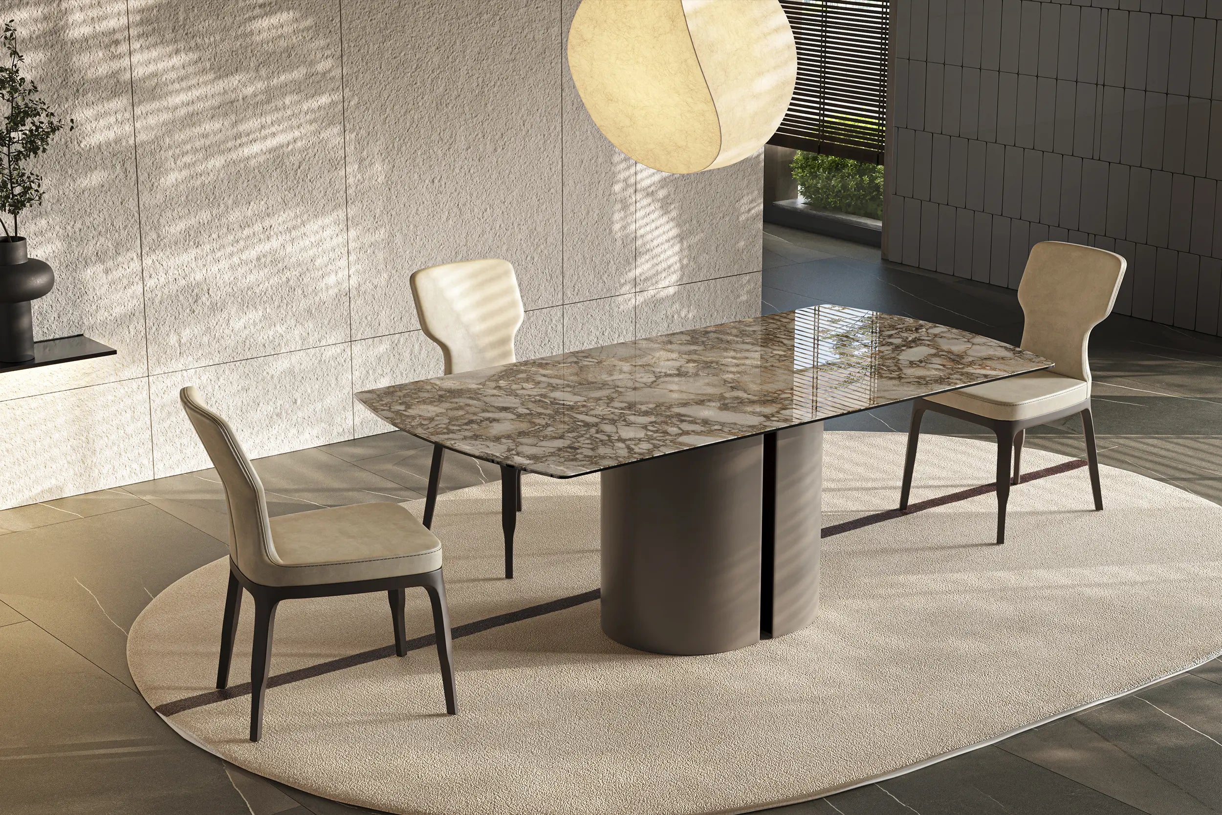 Трапезна маса «Vinci» + керамичен плот