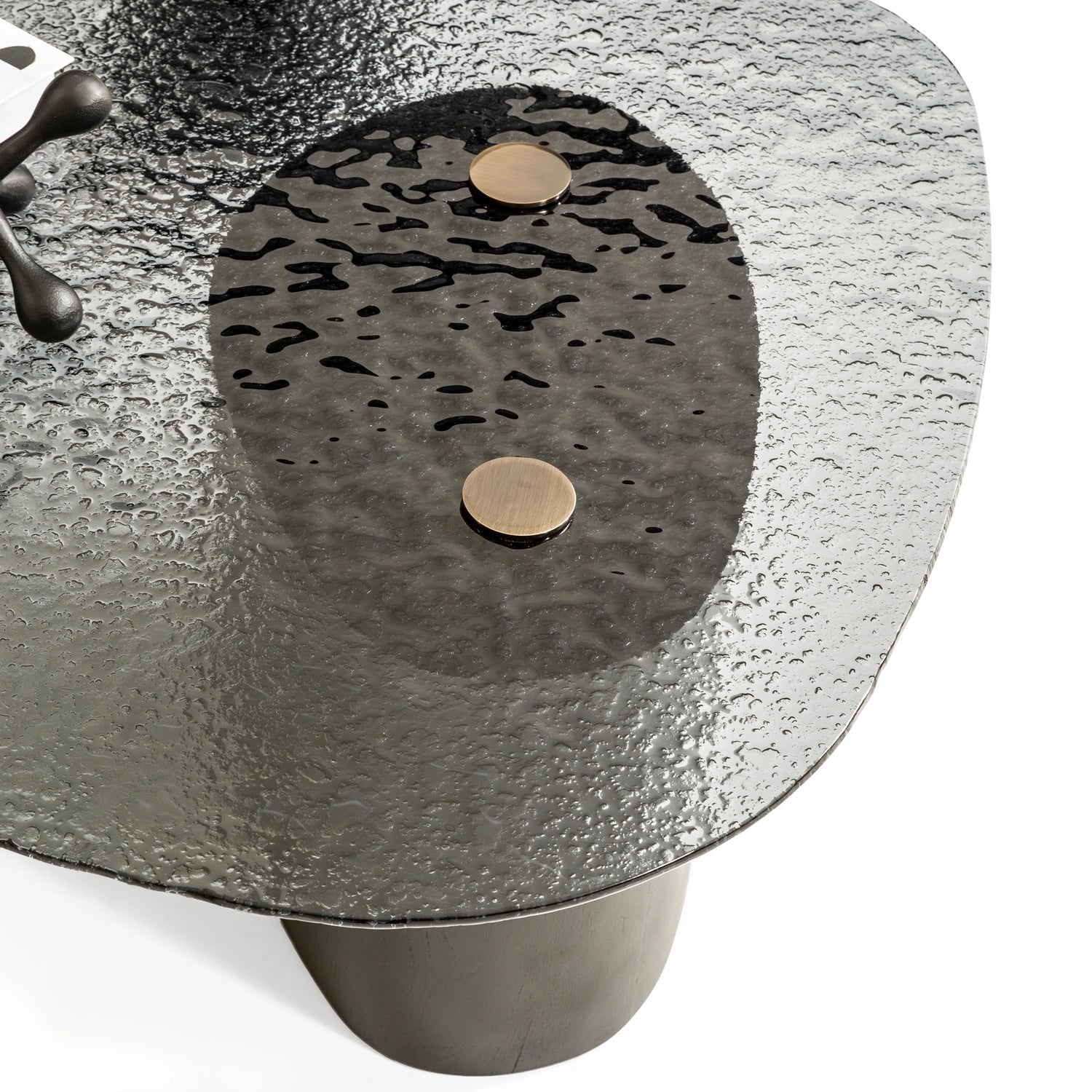 Холна маса «Vista 1374» с релефно стъкло, размер 117х37х82см