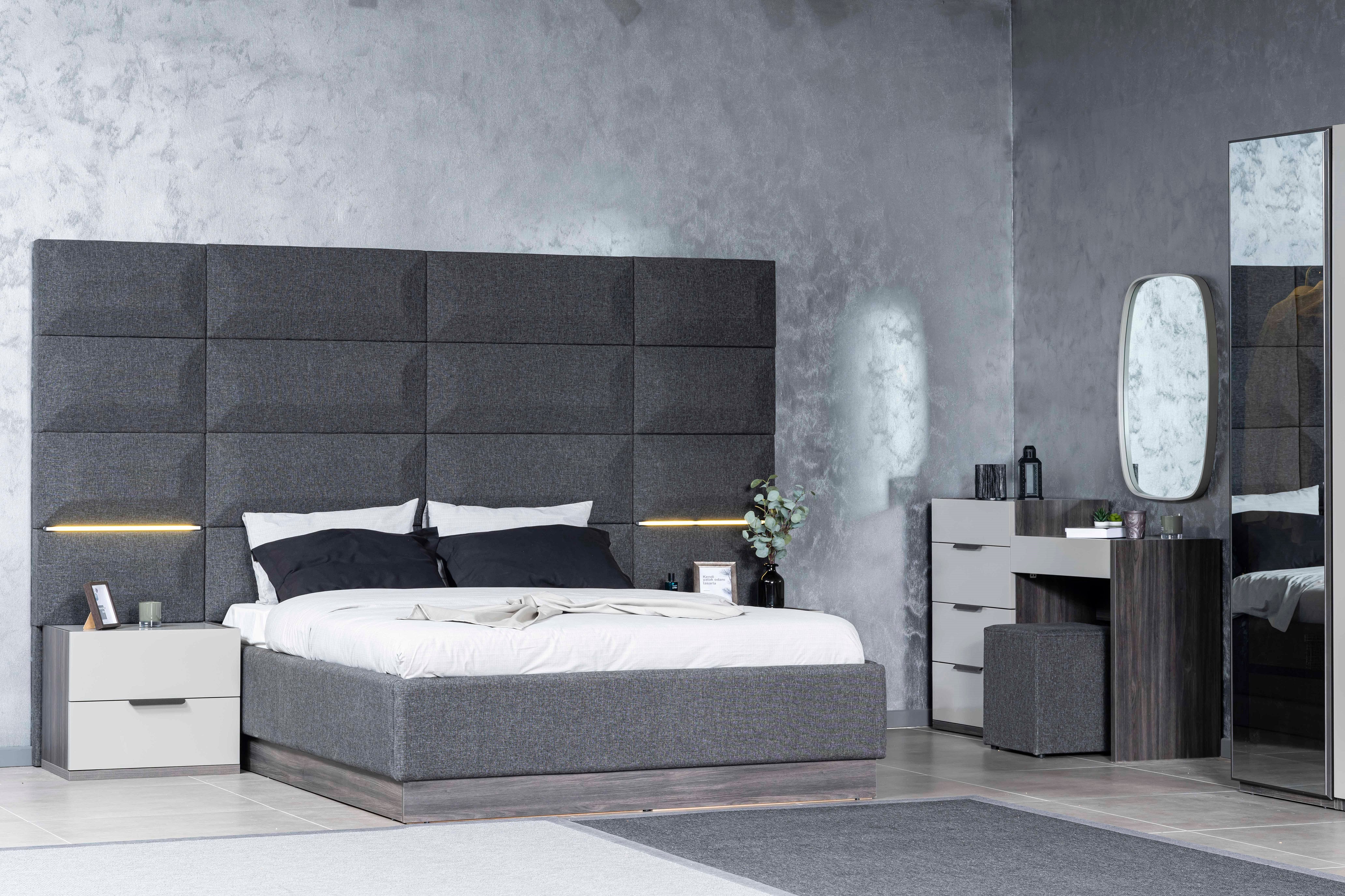 Тапицирано легло «Adessa» с място за съхранение, повдигащ механизъм