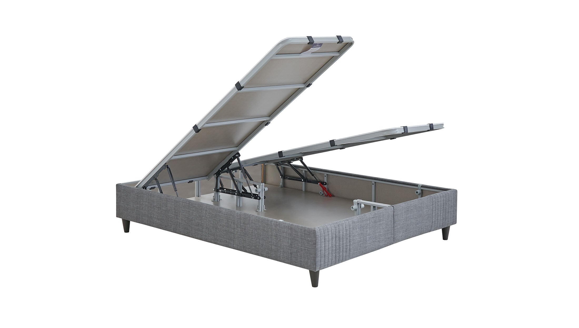 Тапицирана основа за легло «Wool Sense» с място за съхранение, повдигащ механизъм, система за безшумно затваряне