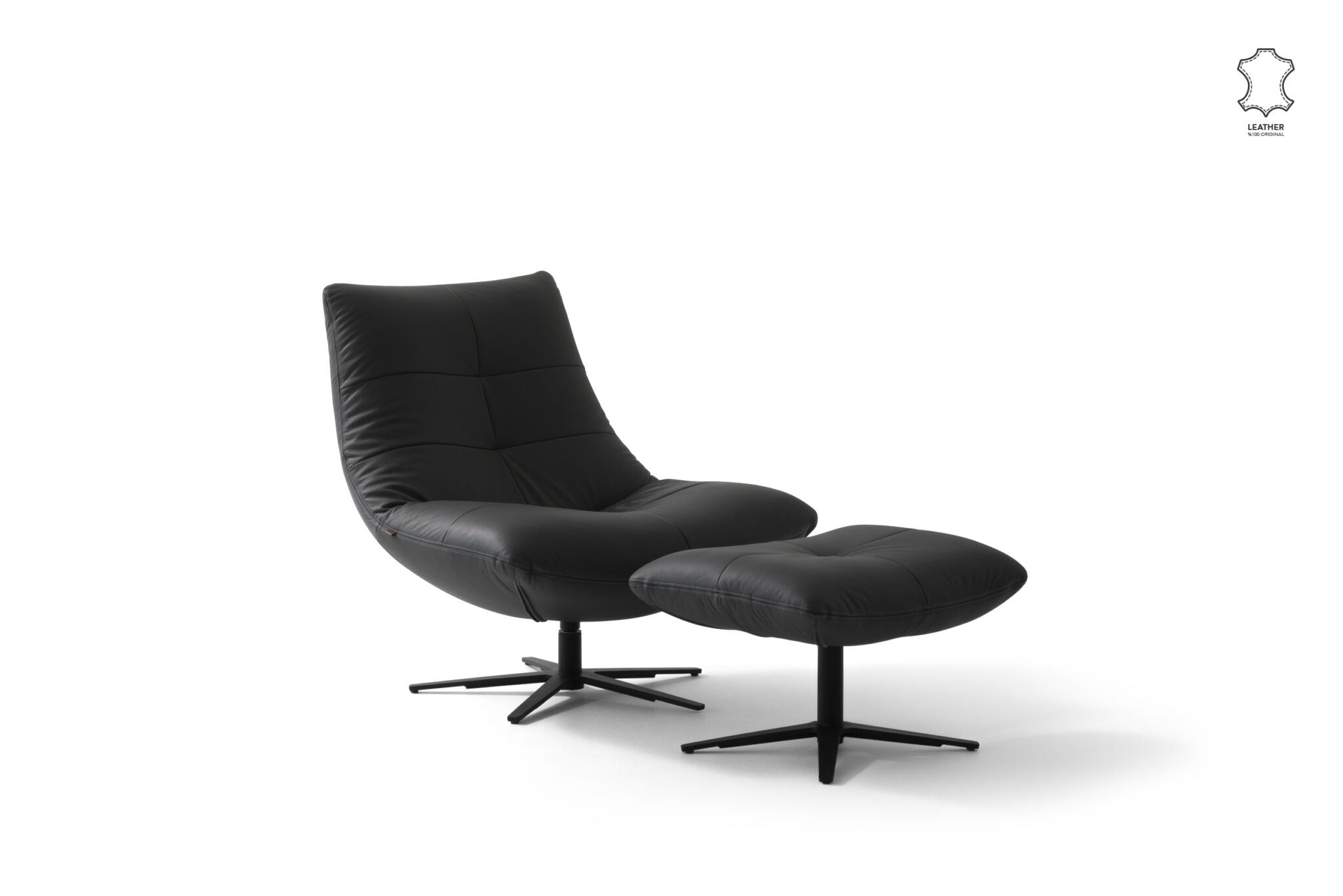 Табуретка «Zen» - с естествена кожа